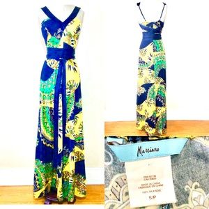 MARCIANO SILK maxi DRESS, size S/P